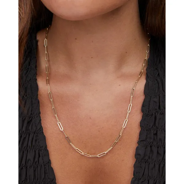 Courtney Paperclip Necklace in Gold by Kendra Scott Image 3 House of Silva Wooster, OH