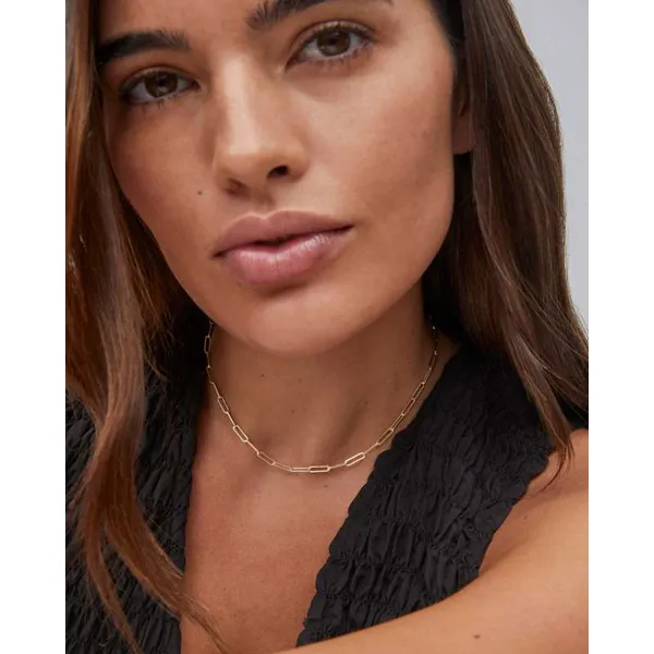 Courtney Paperclip Necklace in Gold by Kendra Scott Image 4 House of Silva Wooster, OH