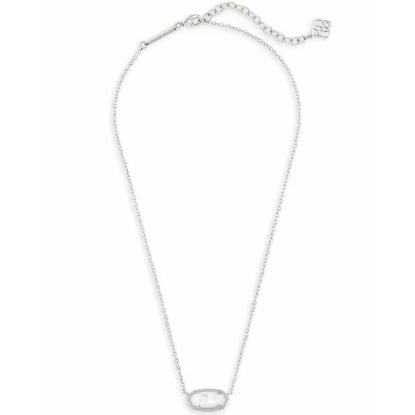 Elisa Pendant Necklace with Dichroic Glass in Silver by Kendra Scott Image 2 House of Silva Wooster, OH