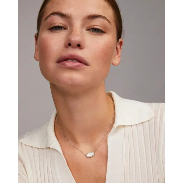 Elisa Pendant Necklace with Dichroic Glass in Silver by Kendra Scott Image 3 House of Silva Wooster, OH