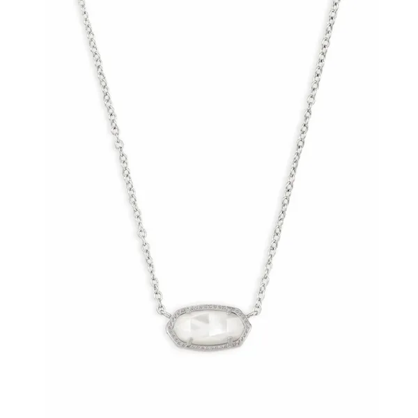 Elisa Pendant Necklace with Dichroic Glass in Silver by Kendra Scott similar item image