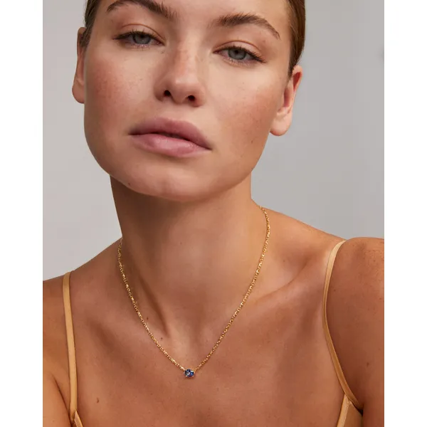 Cailin Gold Pendant Necklace in Blue Violet Crystal by Kendra Scott Image 3 House of Silva Wooster, OH