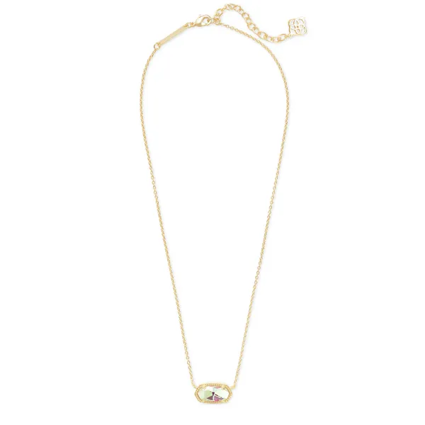 Elisa Gold Pendant Necklace with Dichroic Glass by Kendra Scott Image 2 House of Silva Wooster, OH