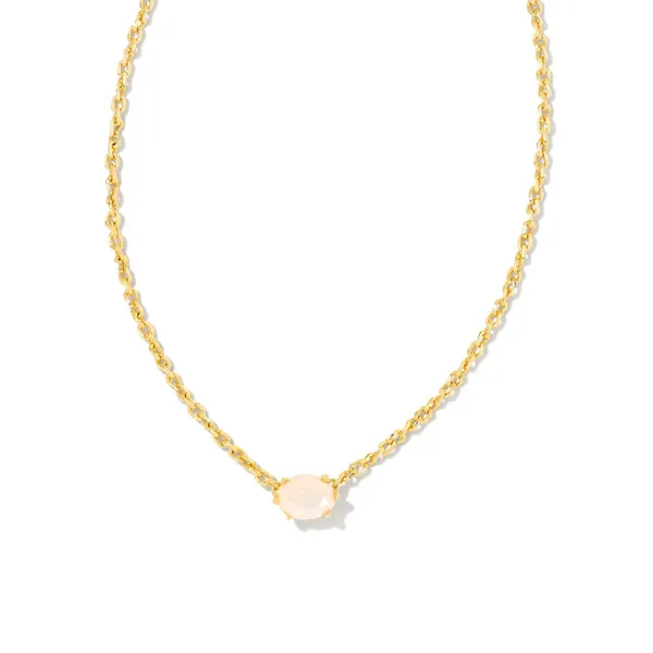 Cailin Gold Pendant Necklace in Champagne Opal Crystal by Kendra Scott House of Silva Wooster, OH