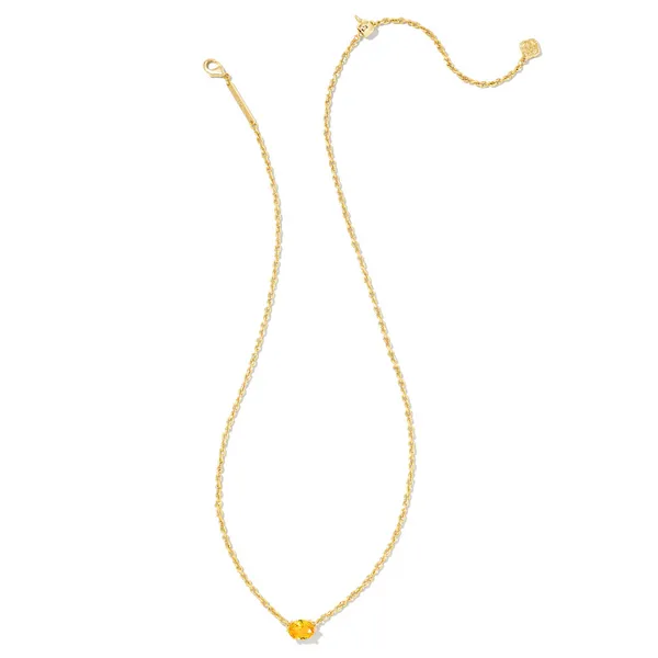Cailin Gold Pendant Necklace in Golden Yellow Crystal by Kendra Scott Image 3 House of Silva Wooster, OH