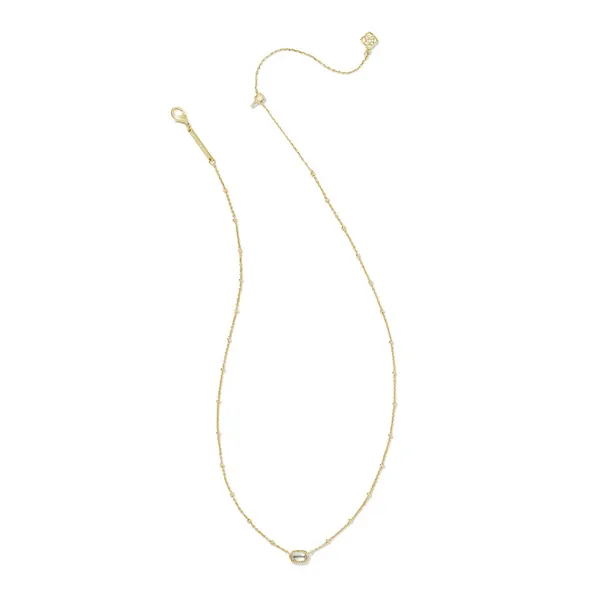 Mini Elisa Gold Satellite Short Pendant Necklace in Dichroic Glass by Kendra Scott Image 2 House of Silva Wooster, OH