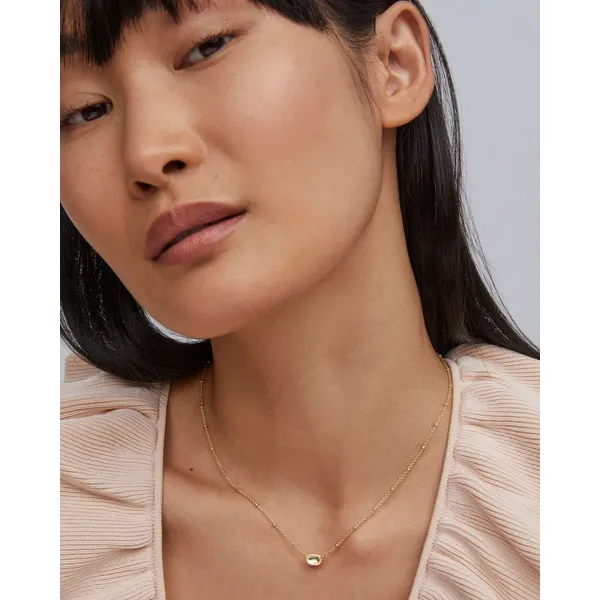 Mini Elisa Gold Satellite Short Pendant Necklace in Dichroic Glass by Kendra Scott Image 4 House of Silva Wooster, OH
