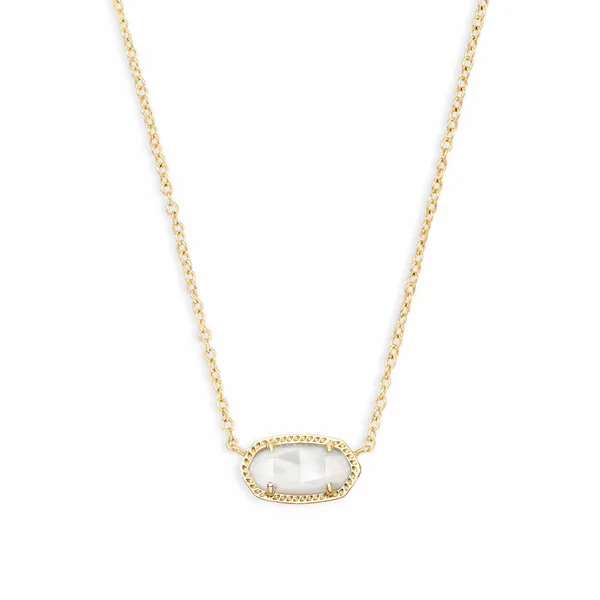 Elisa Gold Pendant Necklace with Ivory Mother of Pearl by Kendra Scott House of Silva Wooster, OH