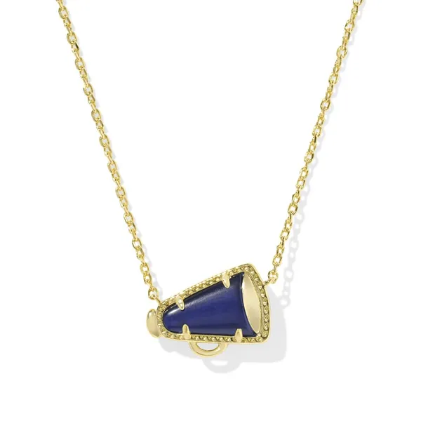 Kendra Scott Megaphone Cheer Pendant- Navy Mother of Pearl House of Silva Wooster, OH