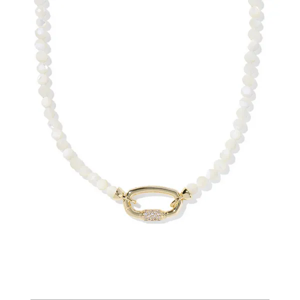 Emery Beaded Strand Necklace in Ivory Mother of Pearl by Kendra Scott House of Silva Wooster, OH