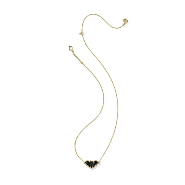 Bat Pendant in Golden Obsidian by Kendra Scott Image 3 House of Silva Wooster, OH