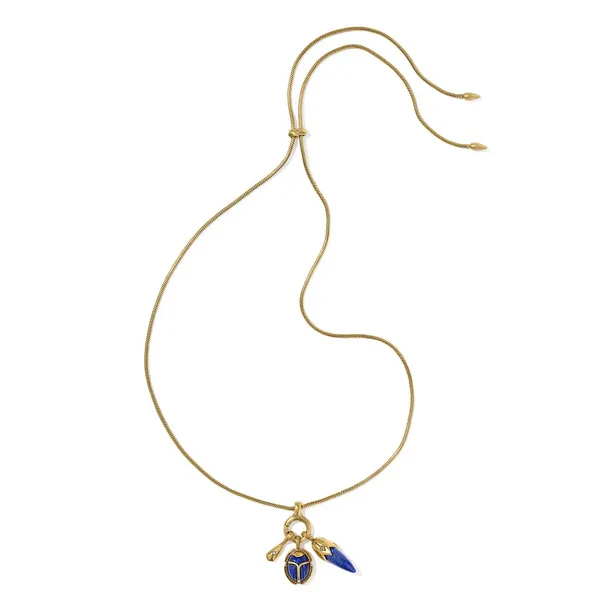 Catherine Vintage Gold Charm Necklace in Blue Lapis by Kendra Scott Image 2 House of Silva Wooster, OH
