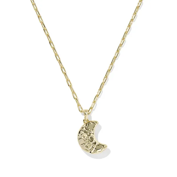 Gold Moon Pendant in White Opalescent Resin by Kendra Scott Image 2 House of Silva Wooster, OH