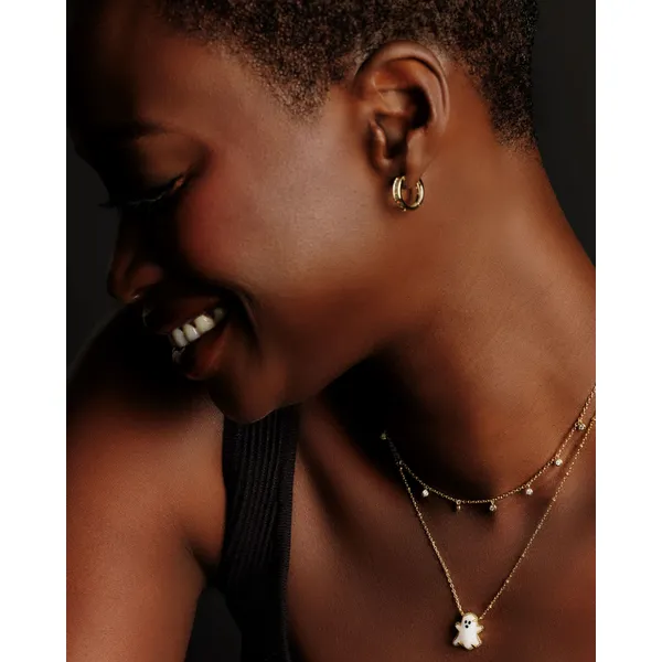 Gold Ghost Necklace in White Mother of Pearl by Kendra Scott Image 4 House of Silva Wooster, OH