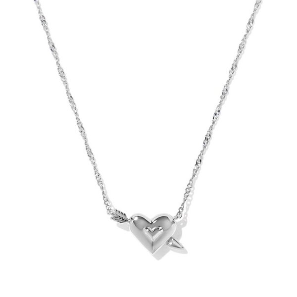 Ari Heart Arrow in Silver Pink Opalescent by Kendra Scott Image 2 House of Silva Wooster, OH