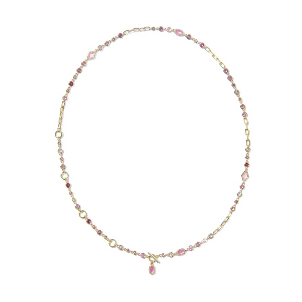 Mini Elisa Abbie Gold Pink Mix Strand Necklace by Kendra Scott Image 3 House of Silva Wooster, OH
