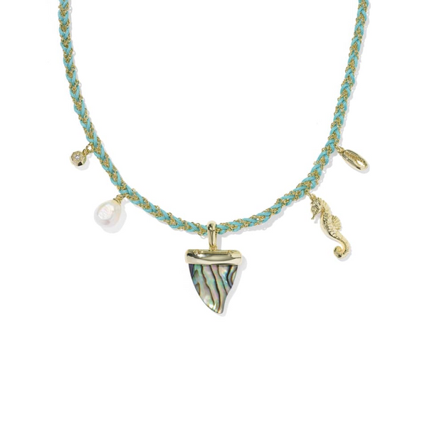 Oleana Seahorse Charm Necklace in Gold Abalone Shell by Kendra Scott House of Silva Wooster, OH