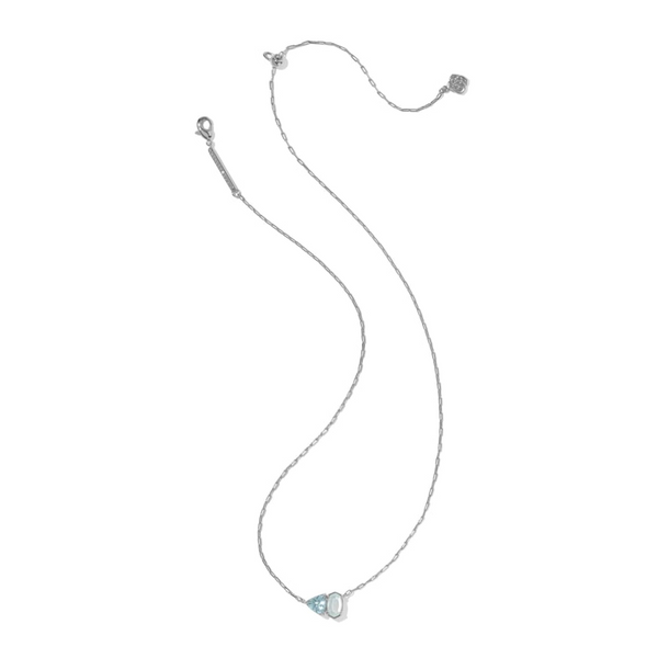 Tatum Pendant in Silver Light Blue Mix by Kendra Scott Image 2 House of Silva Wooster, OH
