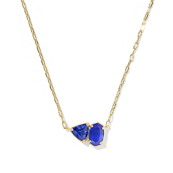 Tatum Pendant in Gold Cobalt Mix by Kendra Scott House of Silva Wooster, OH