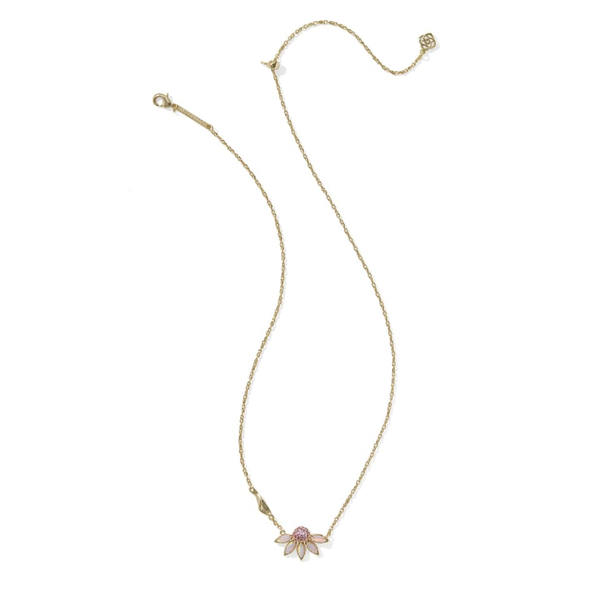 Anya Flower Necklace Gold in Light Pink Mix by Kendra Scott Image 2 House of Silva Wooster, OH