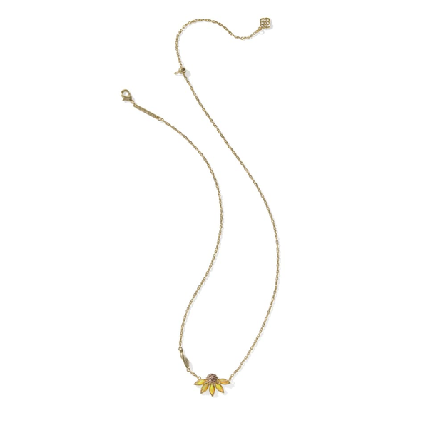 Anya Flower Necklace in Gold Yellow Mix by Kendra Scott Image 3 House of Silva Wooster, OH