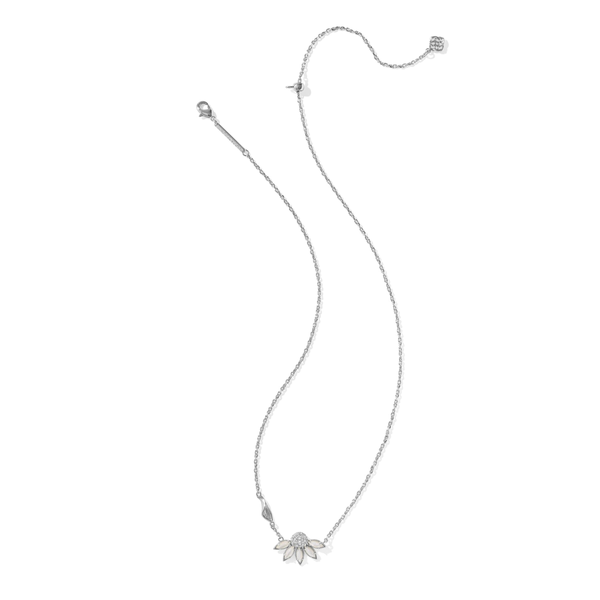 Anya Flower Necklace in Silver Ivory Mix by Kendra Scott Image 2 House of Silva Wooster, OH