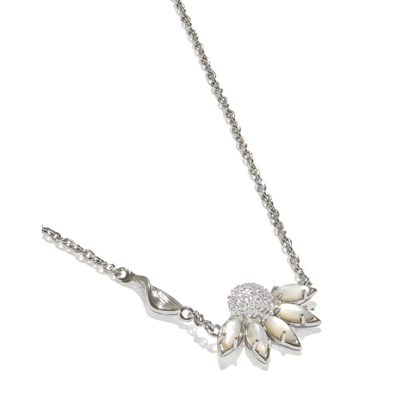 Anya Flower Necklace in Silver Ivory Mix by Kendra Scott Image 3 House of Silva Wooster, OH