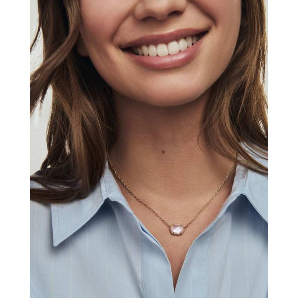 Daphne Frame Pendant in Light Pink Mother of Pearl by Kendra Scott Image 2 House of Silva Wooster, OH