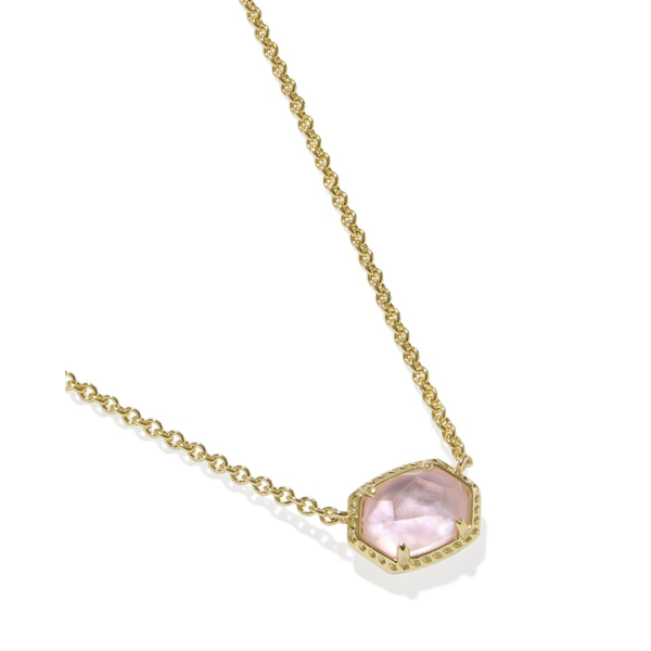 Daphne Frame Pendant in Light Pink Mother of Pearl by Kendra Scott Image 4 House of Silva Wooster, OH