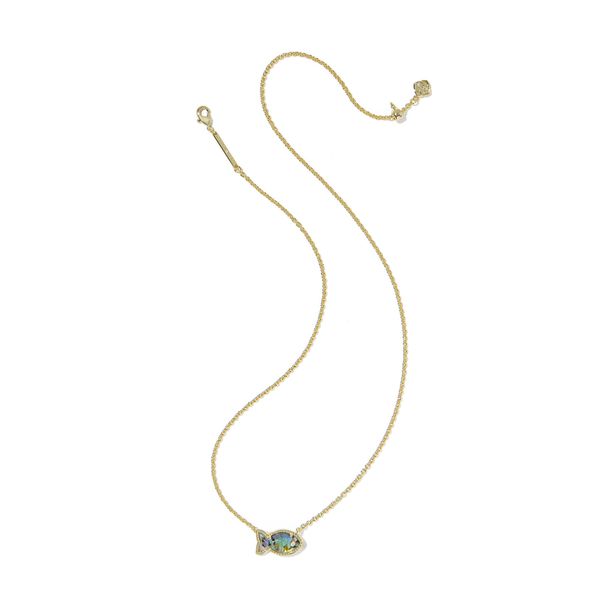 Parker Fish Pendant in Gold with Abalaone Shell by Kendra Scott Image 4 House of Silva Wooster, OH