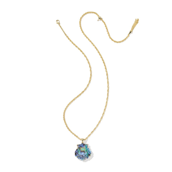 Lucia Shell Pendant in Gold with Abalone Shell by Kendra Scott Image 3 House of Silva Wooster, OH