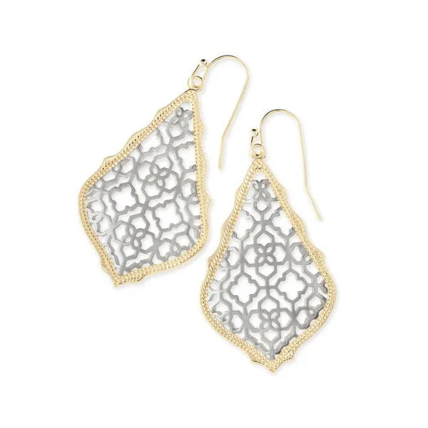 Addie Gold Drop Earrings in Silver Filigree Mix by Kendra Scott House of Silva Wooster, OH