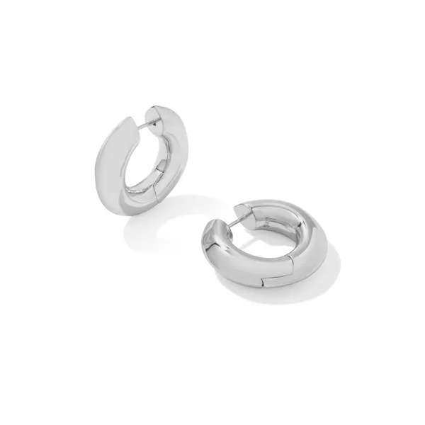Mikki Silver Pave Huggie Earrings by Kendra Scott House of Silva Wooster, OH