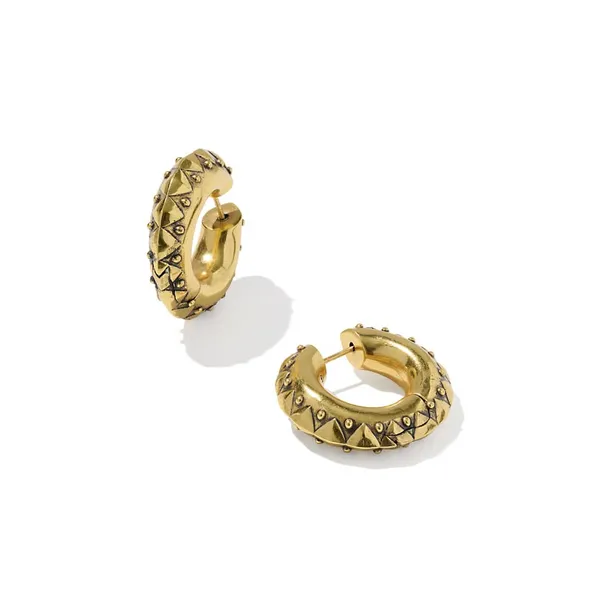 Catherine Vintage Gold Hoop Earrings by Kendra Scott House of Silva Wooster, OH