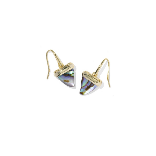 Oleanan Drop Earrings in Gold Abalone Shell by Kendra Scott House of Silva Wooster, OH