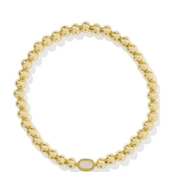 Mini Elaina Gold Stretch Bracelet in Iridescent Drusy by Kendra Scott House of Silva Wooster, OH