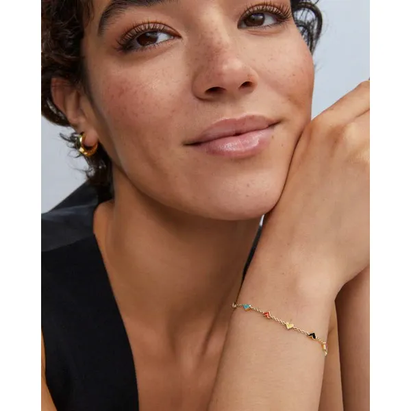 Haven Gold Heart Chain Bracelet in Multi Mix by Kendra Scott Image 2 House of Silva Wooster, OH