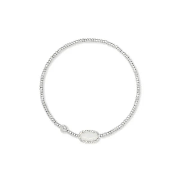 Grayson Stretch Bracelet in Ivory Mother of Pearl by Kendra Scott House of Silva Wooster, OH