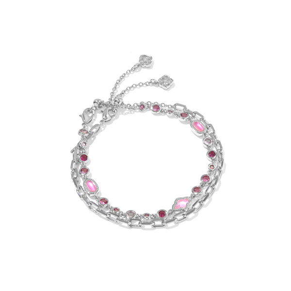 Mini Elisa Abbie Silver Pink Mix Bracelet Set by Kendra Scott House of Silva Wooster, OH