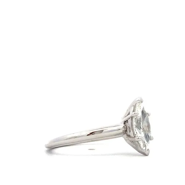 14Kt White Gold Diamond Engagement Ring Image 3 Hudson Valley Goldsmith New Paltz, NY