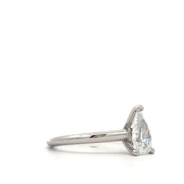 14Kt White Gold Diamond Engagement Ring Image 2 Hudson Valley Goldsmith New Paltz, NY
