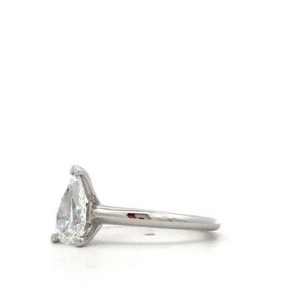14Kt White Gold Diamond Engagement Ring Image 3 Hudson Valley Goldsmith New Paltz, NY