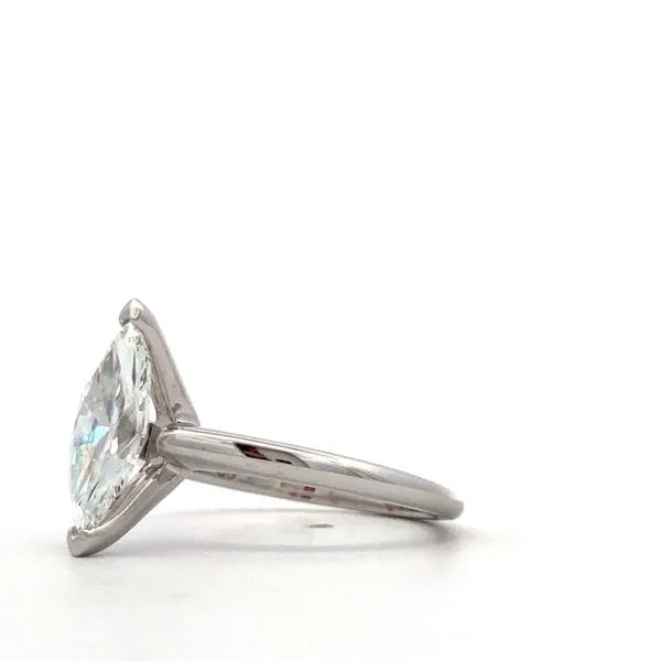 14Kt White Gold Diamond Engagement Ring Image 3 Hudson Valley Goldsmith New Paltz, NY