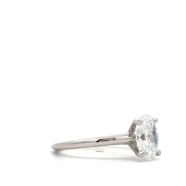 14Kt White Gold Diamond Engagement Ring Image 3 Hudson Valley Goldsmith New Paltz, NY