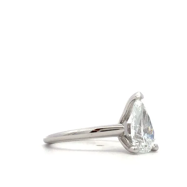 14Kt White Gold Diamond Engagement Ring Image 2 Hudson Valley Goldsmith New Paltz, NY