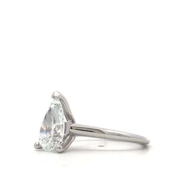14Kt White Gold Diamond Engagement Ring Image 3 Hudson Valley Goldsmith New Paltz, NY