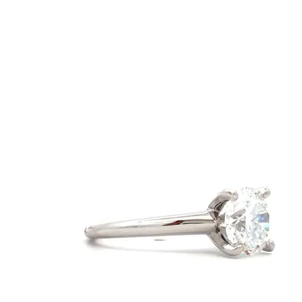14Kt White Gold Diamond Engagement Ring Image 2 Hudson Valley Goldsmith New Paltz, NY