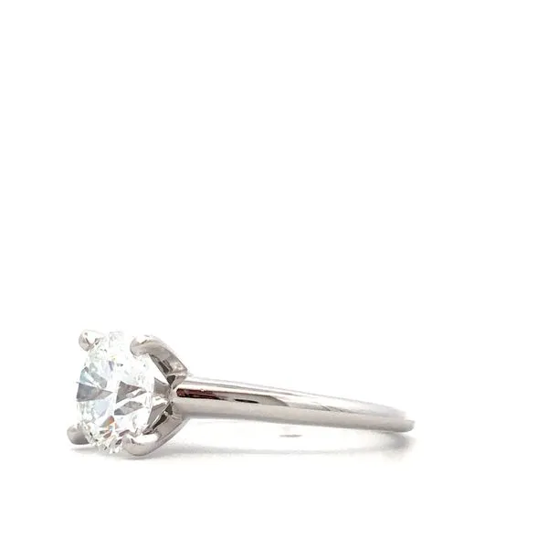 14Kt White Gold Diamond Engagement Ring Image 3 Hudson Valley Goldsmith New Paltz, NY