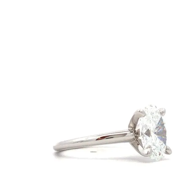 14Kt White Gold Diamond Engagement Ring Image 2 Hudson Valley Goldsmith New Paltz, NY