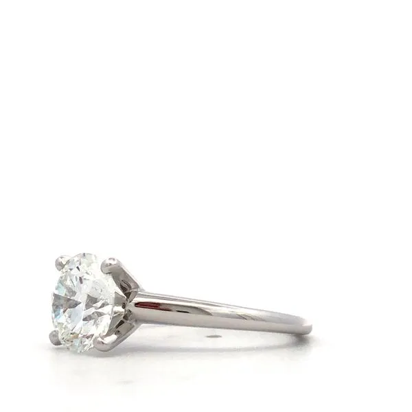 14Kt White Gold Diamond Engagement Ring Image 3 Hudson Valley Goldsmith New Paltz, NY
